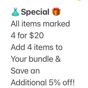 Special Offer: 4 for $20 Bundle
